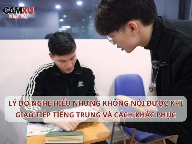 Lý do nghe hiểu nhưng không nói được khi giao tiếp Tiếng Trung và cách khắc phục