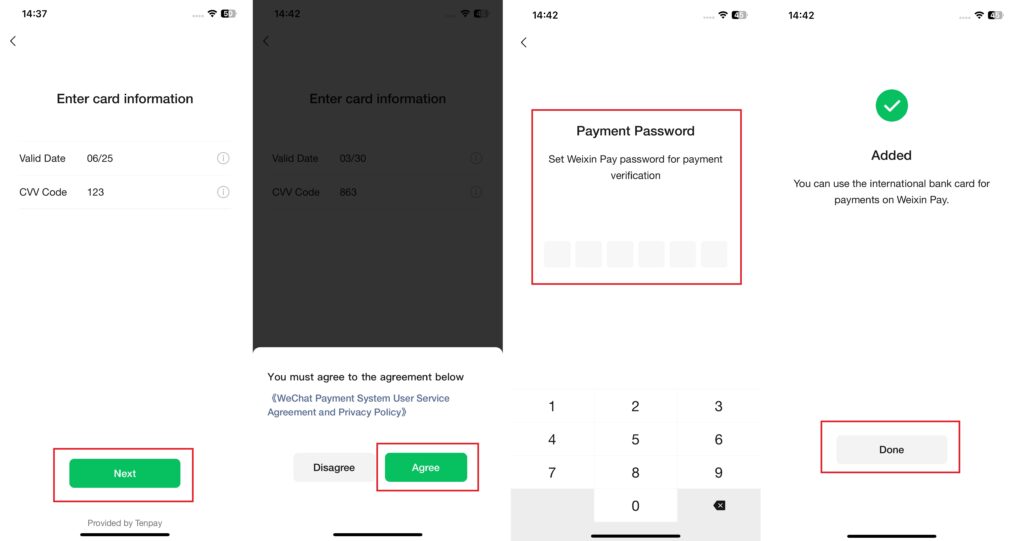 Cài đặt mật khẩu thanh toán cho Wechat