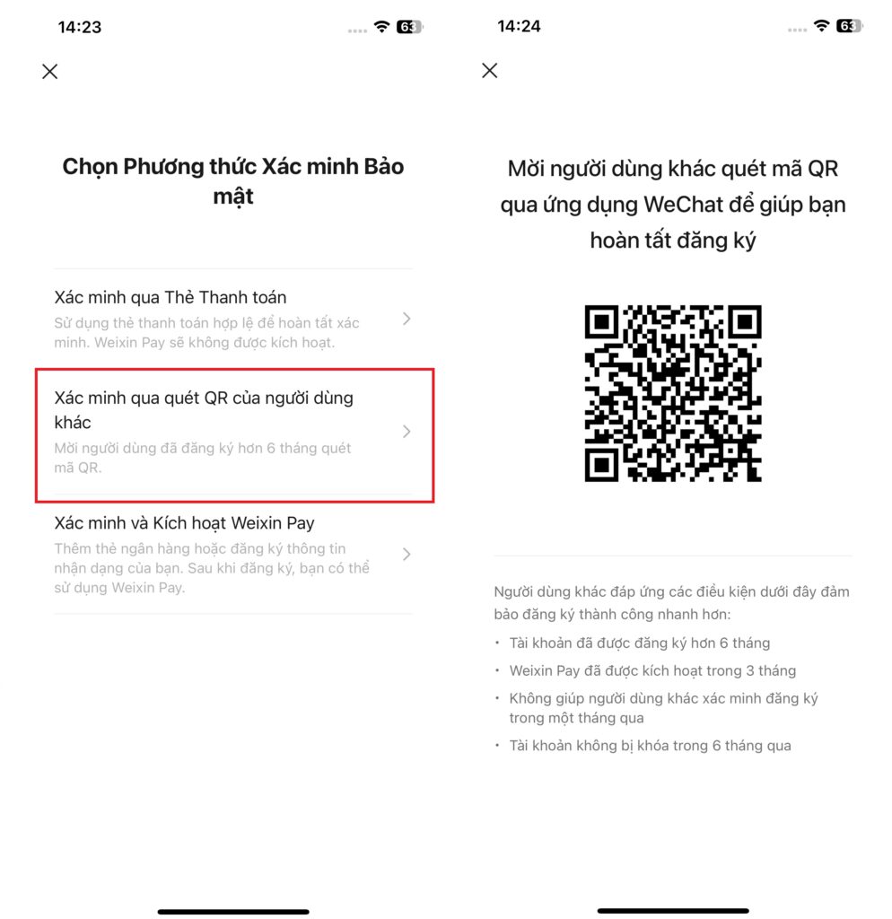 Xác minh bảo mật qua mã QR