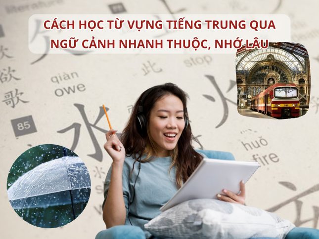 Cách học từ vựng Tiếng Trung qua ngữ cảnh nhanh thuộc, nhớ lâu