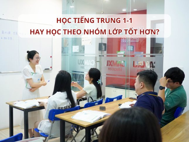 Học Tiếng Trung 1-1 hay học theo nhóm lớp tốt hơn