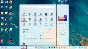 Vào phần Cài đặt trên máy tính Windows
